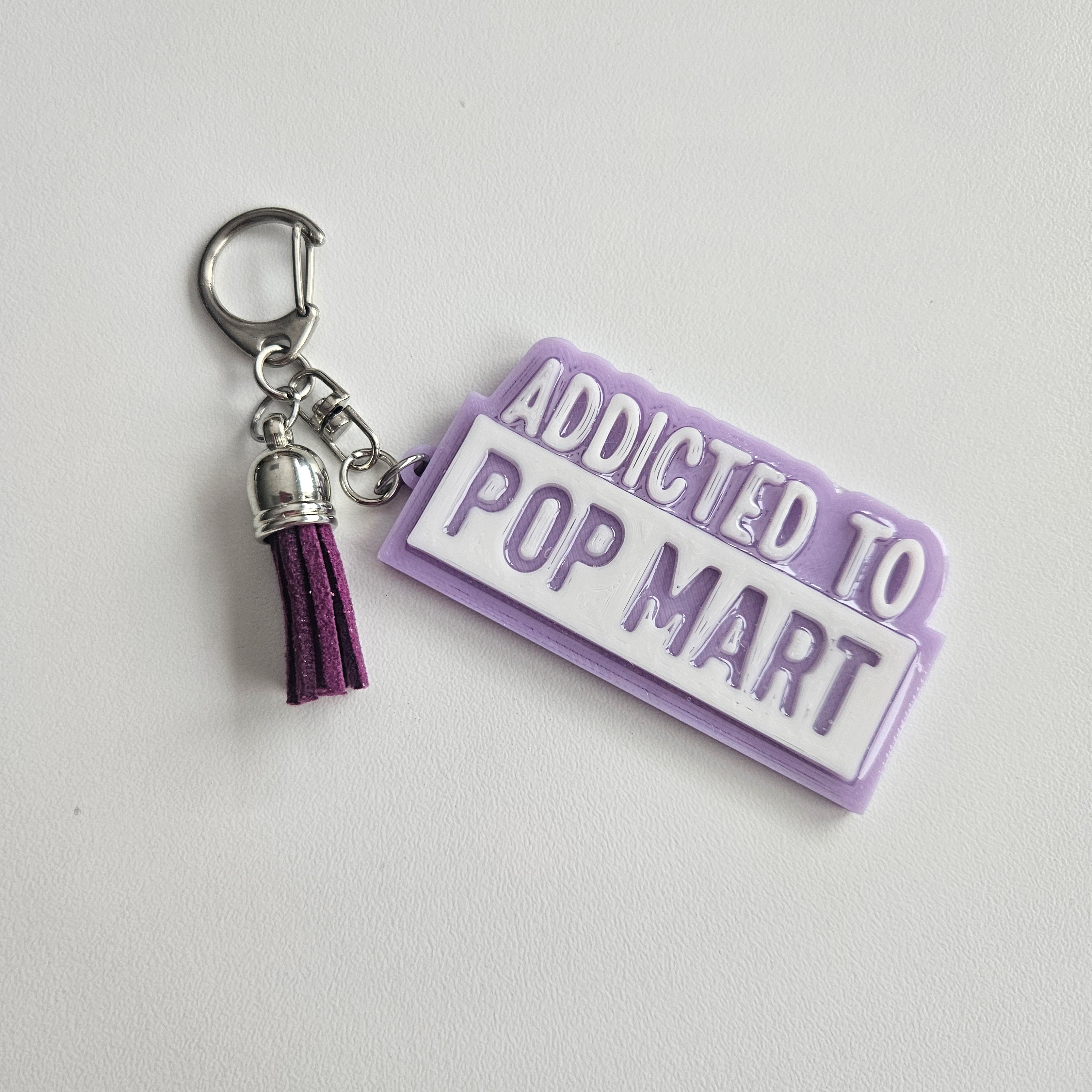 "Addicted to PopMart" Keychain