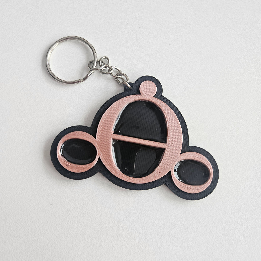 Skullpanda Outline Keychain