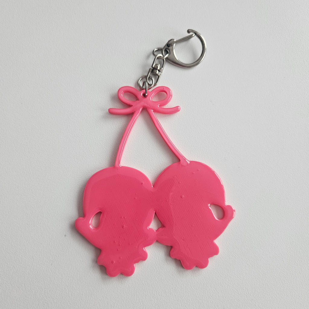 Crybaby Cherries Silhouette Keychain