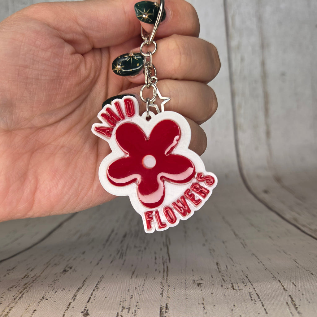 Skullpanda "Amid Flowers" Keychain