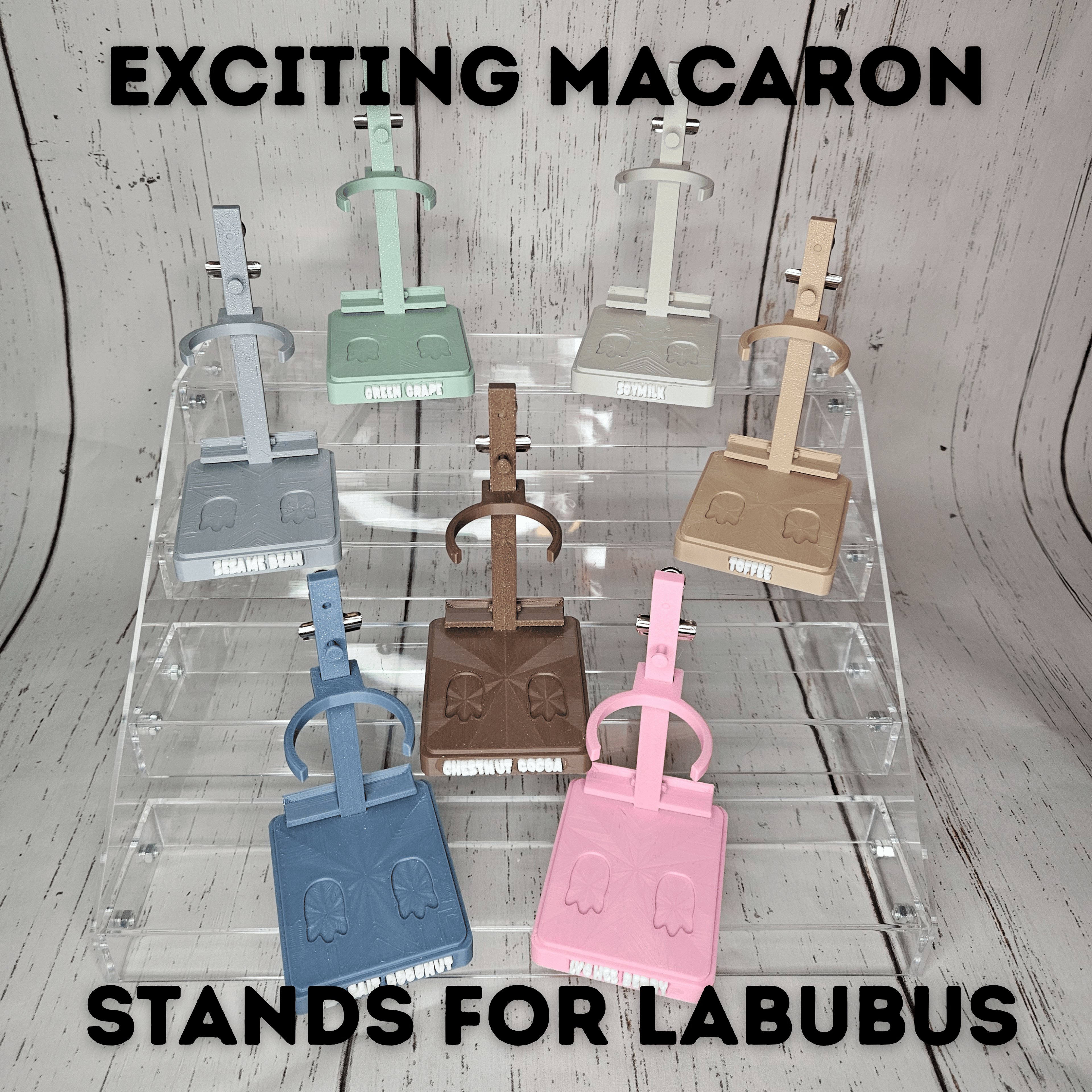 Exciting Macaron Labubu Stands